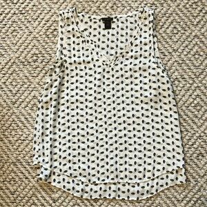 Ann Taylor Pineapple Print Tank